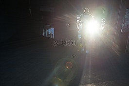 側(cè)影,光,男子