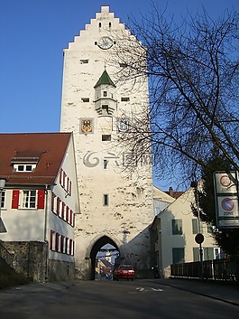 上游閘門,ravensburg,市中心