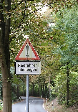 登錄,warnschild,騎自行車的人下馬