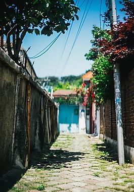 旁邊的街道,群山市,吉