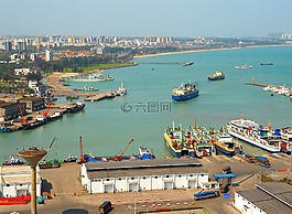 海口,中國,端口