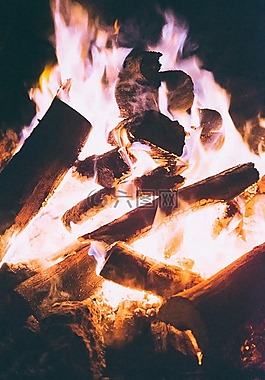 火,黑暗,夜