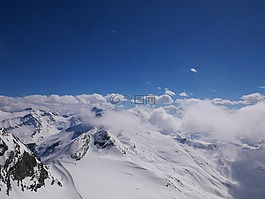 云,山,天空