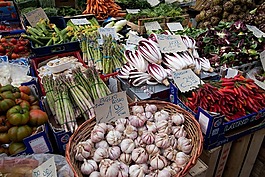 市場,蔬菜,大蒜