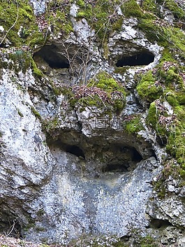 巖,洞穴,面對(duì)