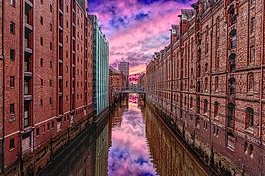 汉堡,河,水