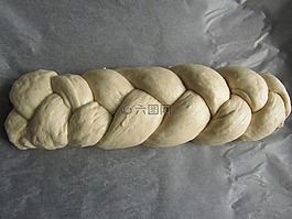 自制面包,白面包,編織的面包