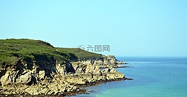 側(cè),布列塔尼,海