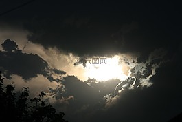 天空,云,黑暗