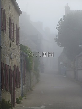 布列塔尼,霧,秋季