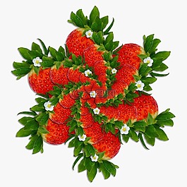 草莓,紅色,幾何