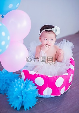 嬰兒,甜,兒童
