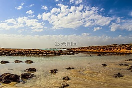 巖質(zhì)海岸,海灘,海