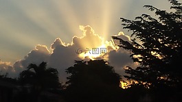 日出,amanecer,云