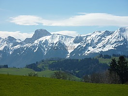 瑞士,山,gantrisch地块