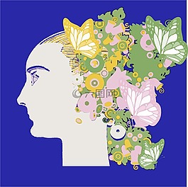 釀酒,女子,蝴蝶