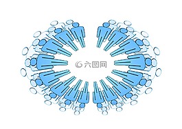 數字,網絡,連接