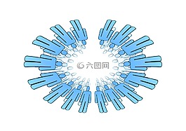 數字,網絡,連接