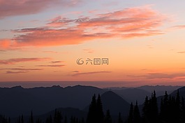黄色,日落,云