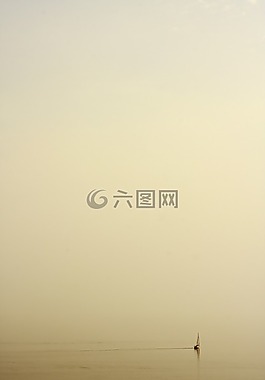 船,霧,海洋