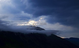 云,天空,高