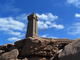燈塔,側(cè),花崗巖