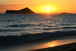 日出,夏威夷,天堂