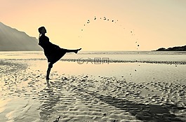 海洋,海,海灘