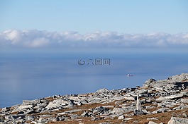 云,天空,海洋