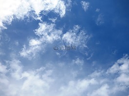 天空,藍(lán)色,云