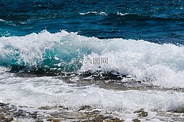 波,砸,泡沫
