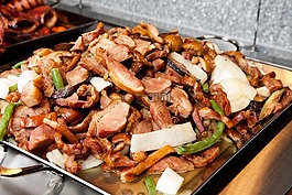 鴨,食品,熱
