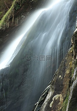 大瀑布,水,自然