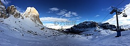 白云巖,全景,滑雪
