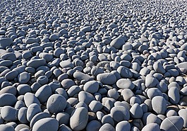 鵝卵石,海灘,巖