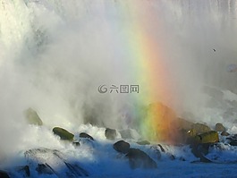 尼加拉瀑布,彩虹,大瀑布