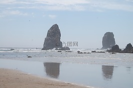 岩层,海岸,海洋