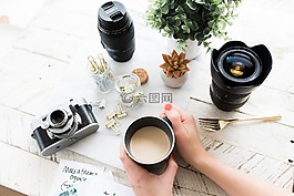 相機,鏡頭,黑