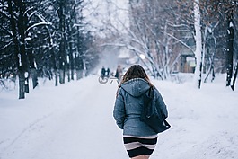 人,女子,回