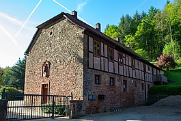 城堡,mespelbrunn,巴伐利亚