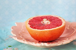 柚子,粉紅色,早餐
