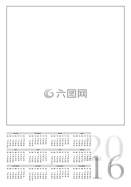 日歷,2016,a3