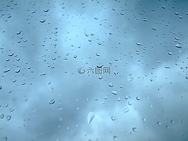 雨滴,天空,藍(lán)色