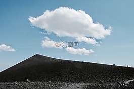 藍(lán)色,天空,云