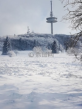 冬天,雪,冷