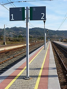 平臺(tái),站,火車(chē)
