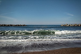 天空,海,海灘