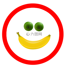 微笑,水果,香蕉