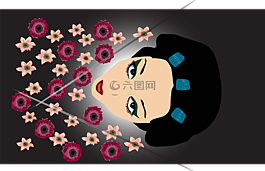 女子,日本,臉
