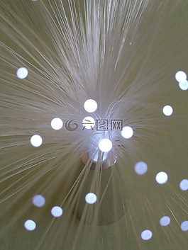 纤维玻璃,灯,光